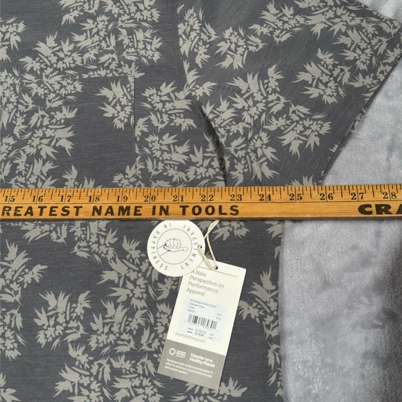 NWT Vuori Mens Short Sleeve Bridge Button Down Shirt Sz XXL Shiitake Vista 2XL - Picture 7 of 9